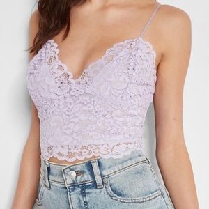 Express Lace Cami Crop Top